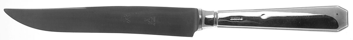 Braque (Silverplate) Small Steak Carving Knife with Stainless Blade by Ricci (Argentieri)-1