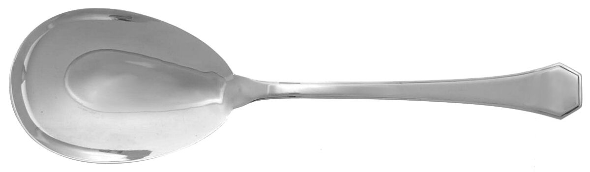 Braque (Silverplate) Solid Rice/Potato Spoon by Ricci (Argentieri)-1