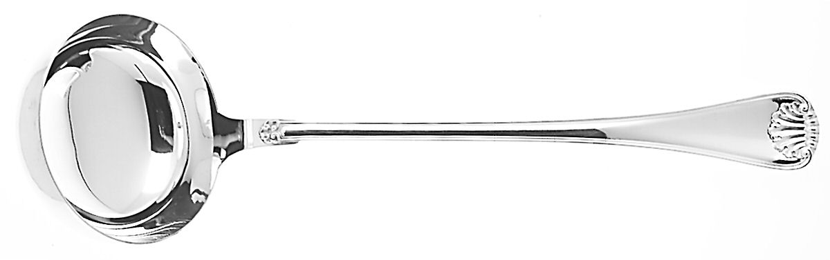 Cellini (Silverplate) Solid Soup Ladle by Ricci (Argentieri)-1