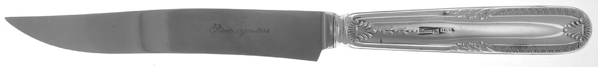 Impero (Silverplate) Small Steak Carving Knife with Stainless Blade by Ricci (Argentieri)-1