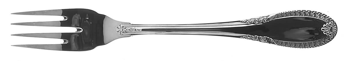 Impero (Silverplate) Individual Solid Fish Fork by Ricci (Argentieri)-1