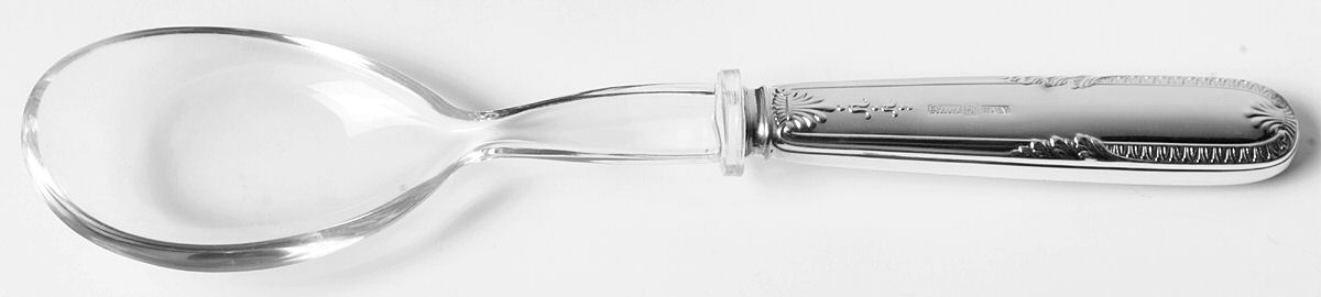 Impero (Silverplate) Salad Serving Spoon with Plastic Bowl by Ricci (Argentieri)-1