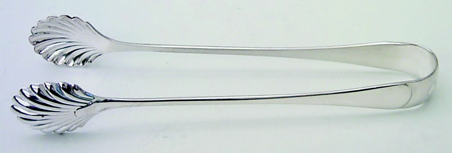 Modigliani (Silverplate) Large Ice Serving Tongs by Ricci (Argentieri)-1