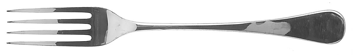 Modigliani (Silverplate) Large Solid Cold Meat Serving Fork by Ricci (Argentieri)-1
