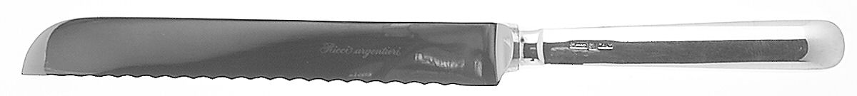 Modigliani (Silverplate) Cake Knife with Stainless Blade by Ricci (Argentieri)-1