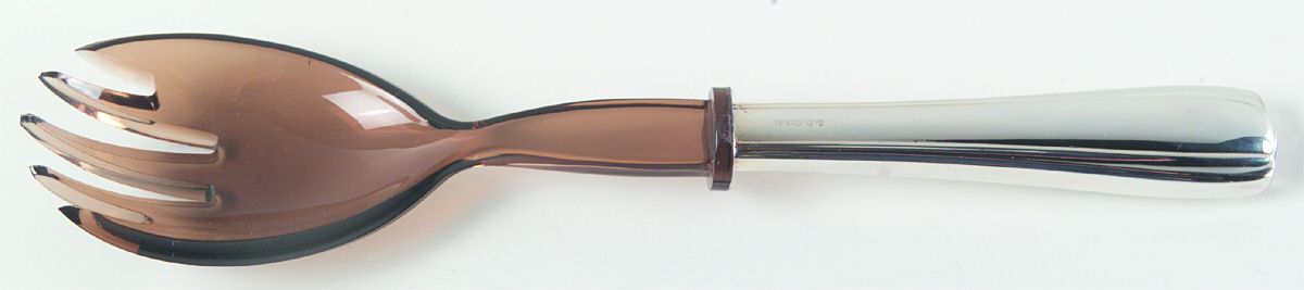 Sant 'Elia (Silverplate) Salad Serving Fork with Plastic Prongs by Ricci (Argentieri)-1
