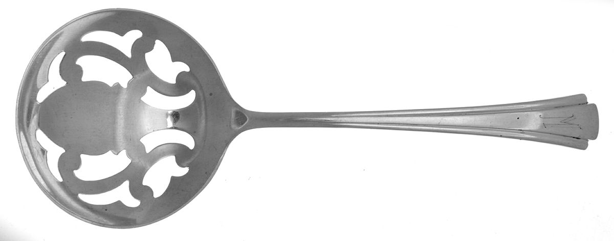 Debutante (Sterling, 1918) Solid Bon Bon Spoon with Pierced Bowl by Richard Dimes Co-1