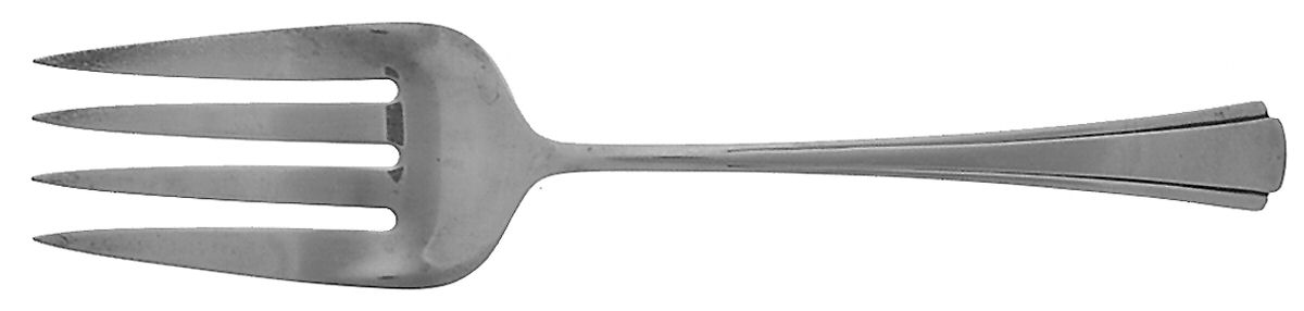 Debutante (Sterling, 1918) Small Solid Cold Meat Serving Fork by Richard Dimes Co-1