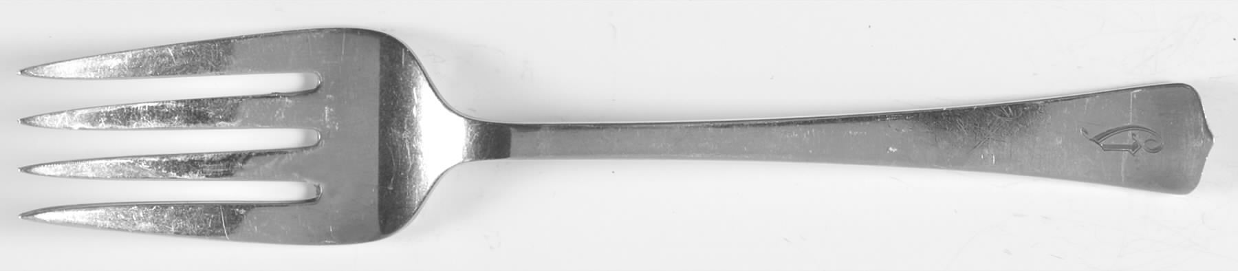 Irish Antique (Sterling, 1914) Individual Salad Fork by Richard Dimes Co-1