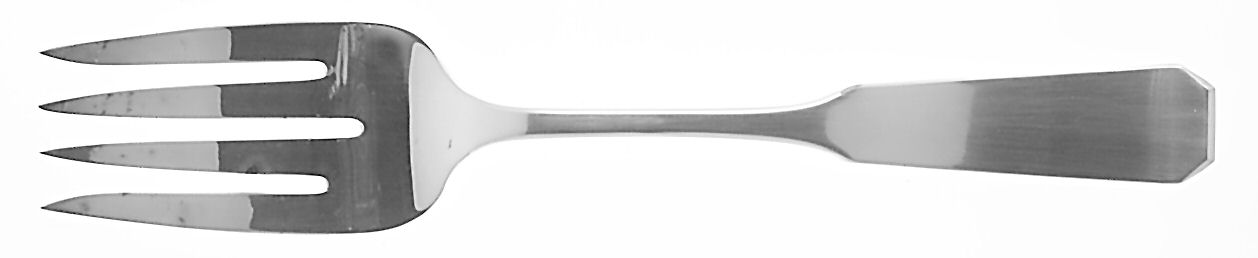 1776 (Silverplate, 1976) Medium Solid Cold Meat Serving Fork by Reed & Barton-1