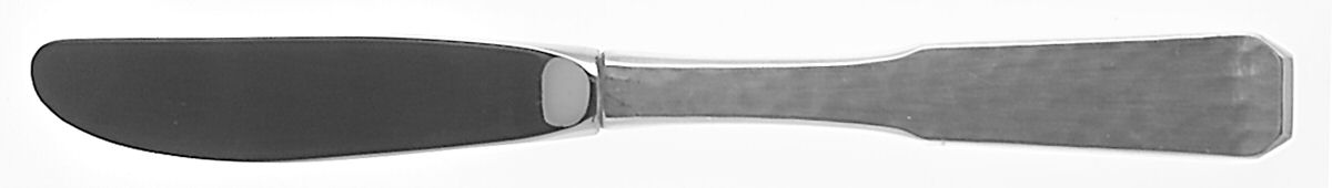1776-Hammered (Silverplate, 1976) Modern Hollow Butter Spreader (Stainless) by Reed & Barton-1