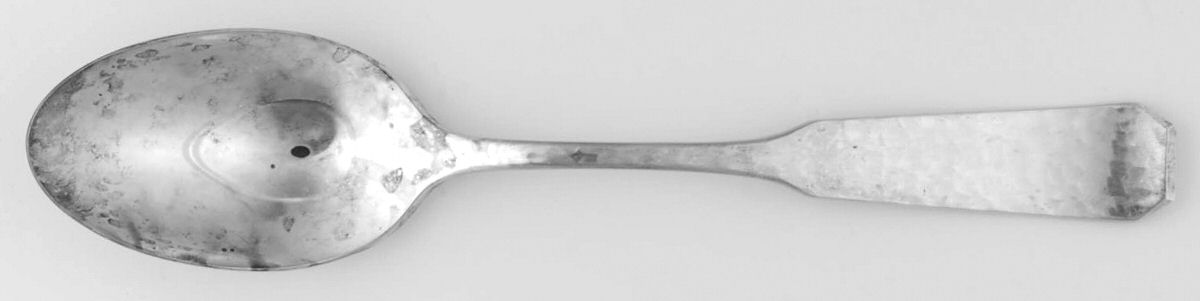 1776-Hammered (Silverplate, 1976) Tablespoon (Serving Spoon) by Reed & Barton-1