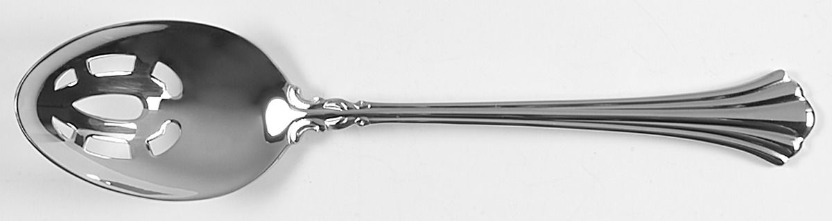 1800 (Stainless) Pierced Tablespoon (Serving Spoon) by Reed & Barton-1