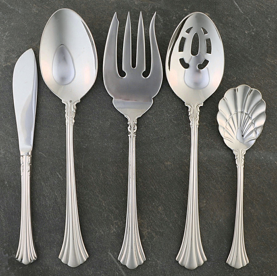 1800 (Stainless) 5 Piece Hostess Set by Reed & Barton-1