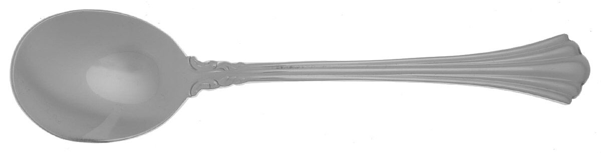 1800 (Stainless) Round Bowl Soup Spoon (Cream Soup) HC by Reed & Barton-1