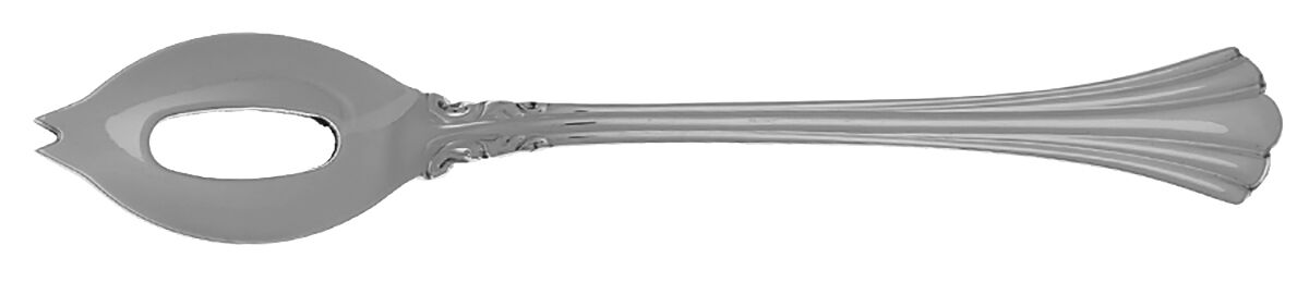 1800 (Stainless) Olive Spoon Short with Pierced Bowl HC by Reed & Barton-1
