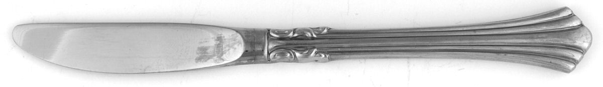 1800 (Stainless) Modern Hollow Butter Spreader (Stainless) by Reed & Barton-1