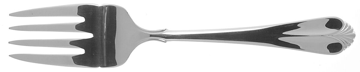 Affinity (Silverplate, 1988) Large Solid Cold Meat Serving Fork by Reed & Barton-1