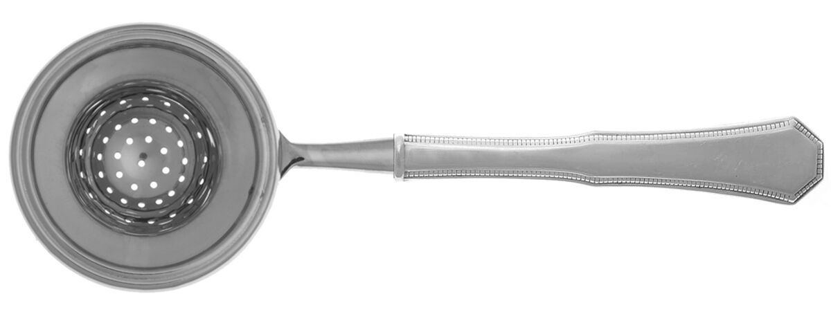 American Federal (Sterling, 1982) Tea Strainer Overcup Serving-Stainless Bowl HC by Reed & Barton-1
