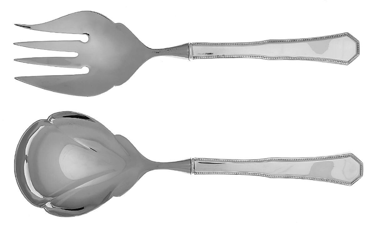 American Federal (Sterling, 1982) 2pc. Stainless Bowl Serving Set by Reed & Barton-1