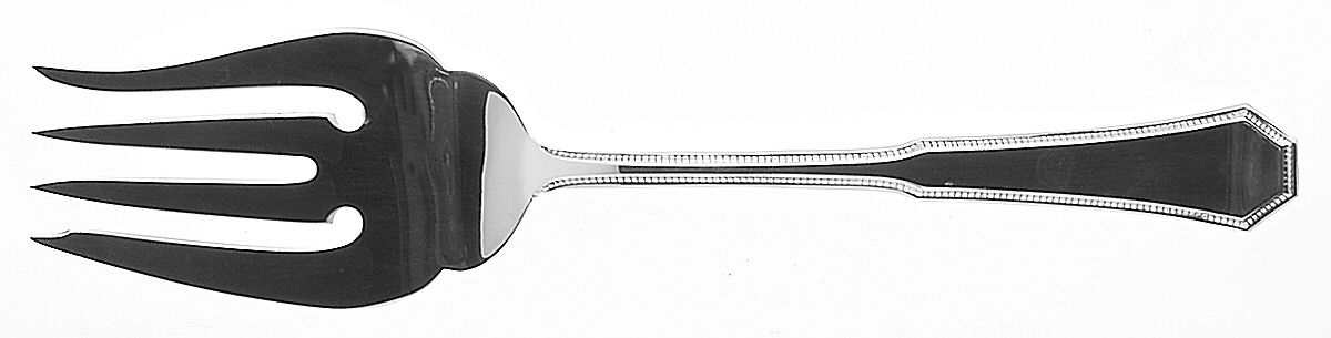 American Federal (Sterling, 1982) Medium Solid Cold Meat Serving Fork by Reed & Barton-1