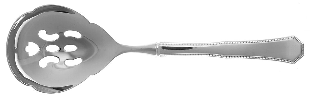 American Federal (Sterling, 1982) Pierced Serving Spoon with Stainless Bowl by Reed & Barton-1