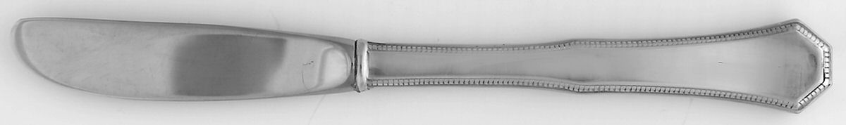 American Federal (Sterling, 1982) Modern Hollow Butter Spreader (Stainless) by Reed & Barton-1