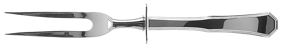 American Federal (Sterling, 1982) Small Steak Carving Fork with Stainless Prongs by Reed & Barton-1