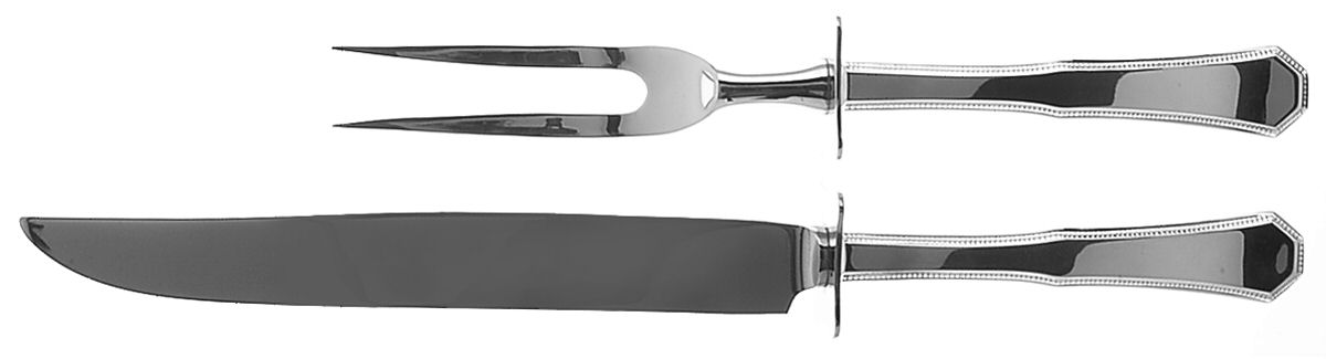 American Federal (Sterling, 1982) Small Stainless Blade 2-Piece Steak Carving Set by Reed & Barton-1