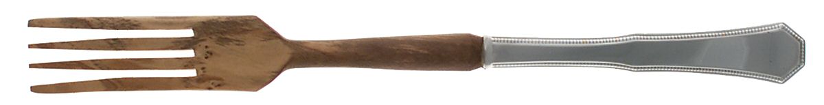 American Federal (Sterling, 1982) Salad Serving Fork with Wooden Prongs by Reed & Barton-1