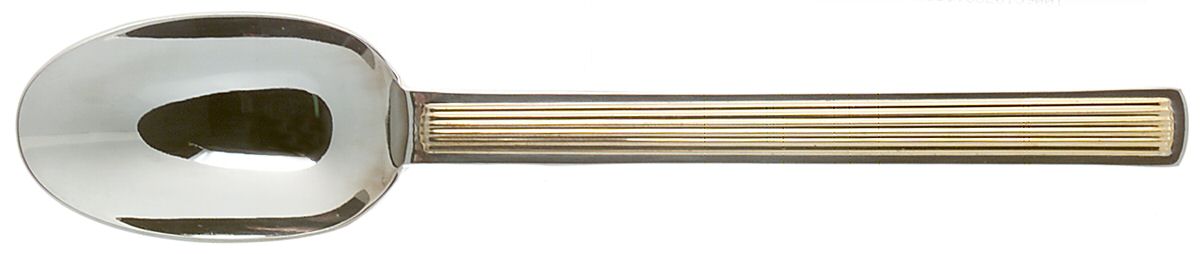 Apollo Gold (Stainless-Gold Accent) Place/Oval Soup Spoon by Reed & Barton-1