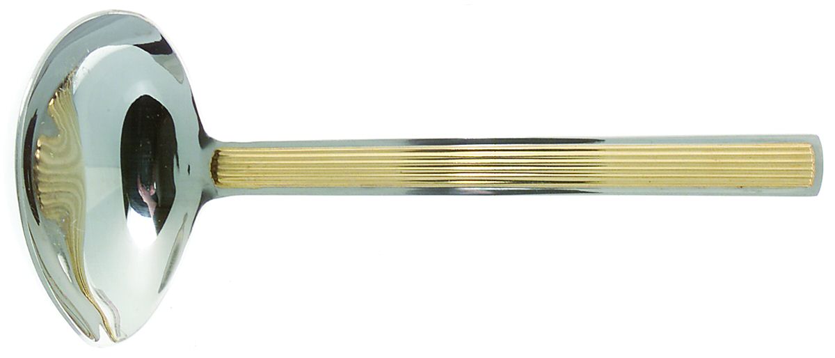 Apollo Gold (Stainless-Gold Accent) Solid Gravy Ladle by Reed & Barton-1
