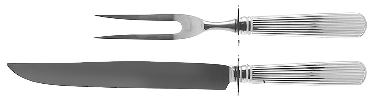 Ashmont (Sterling, 1990) Small Stainless Blade 2-Piece Steak Carving Set by Reed & Barton-1