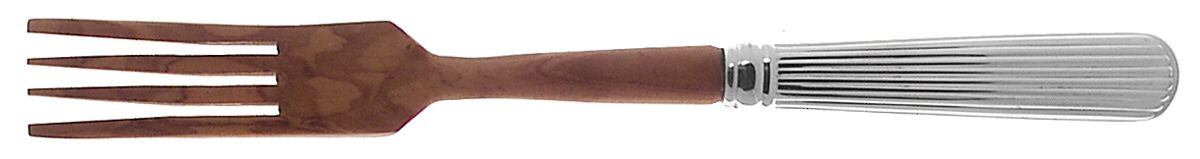 Ashmont (Sterling, 1990) Salad Serving Fork with Wooden Prongs by Reed & Barton-1