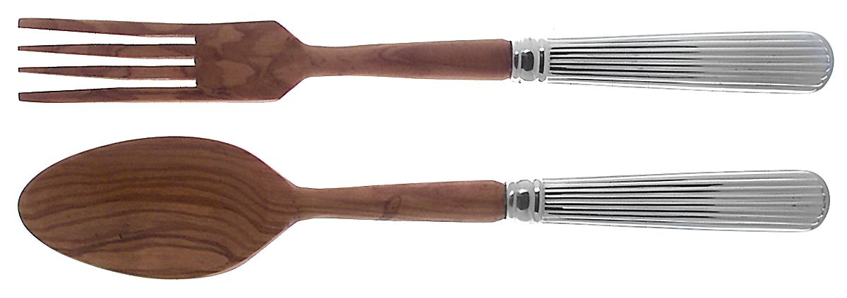 Ashmont (Sterling, 1990) Wooden Bowl 2-Piece Salad Set by Reed & Barton-1