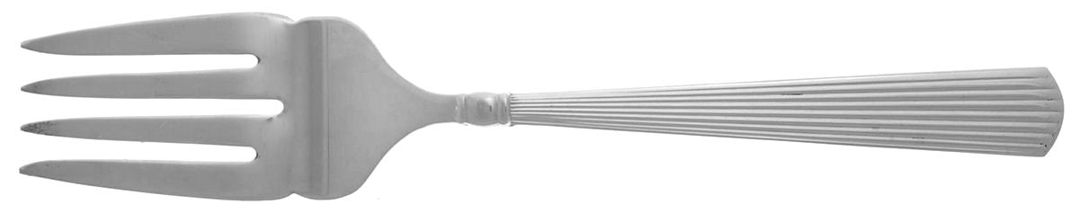 Ashmont (Sterling, 1990) Large Solid Cold Meat Serving Fork by Reed & Barton-1