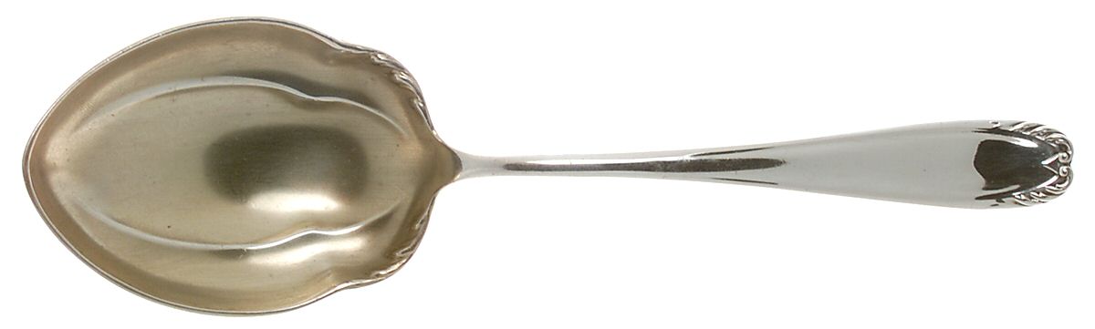 Athenian (Sterling, 1891) Vegetable Serving Spoon (Solid) by Reed & Barton-1