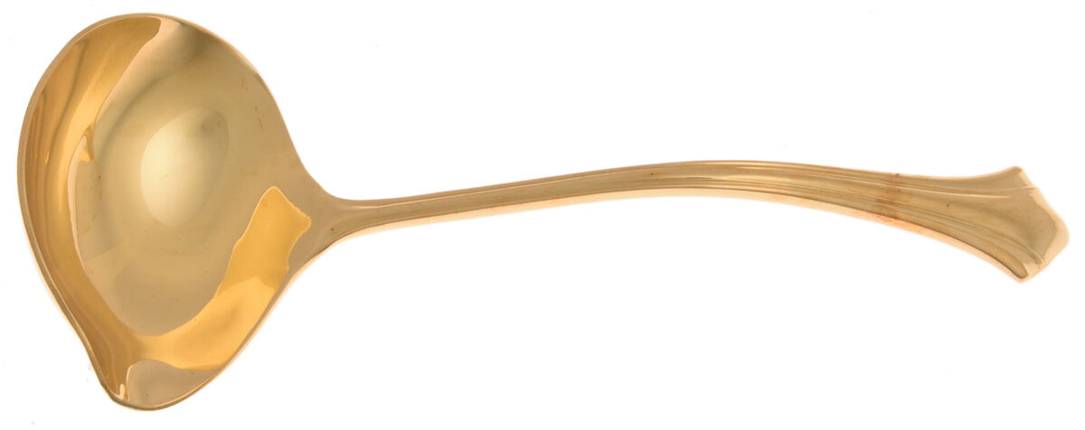 Autumn Gold (Gold Electroplate) Solid Gravy Ladle by Reed & Barton-1
