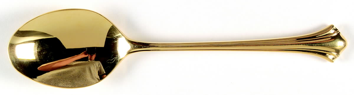 Autumn Gold (Gold Electroplate) Place/Oval Soup Spoon by Reed & Barton-1