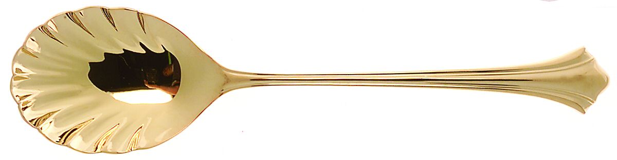 Autumn Gold (Gold Electroplate) Sugar Shell Spoon by Reed & Barton-1