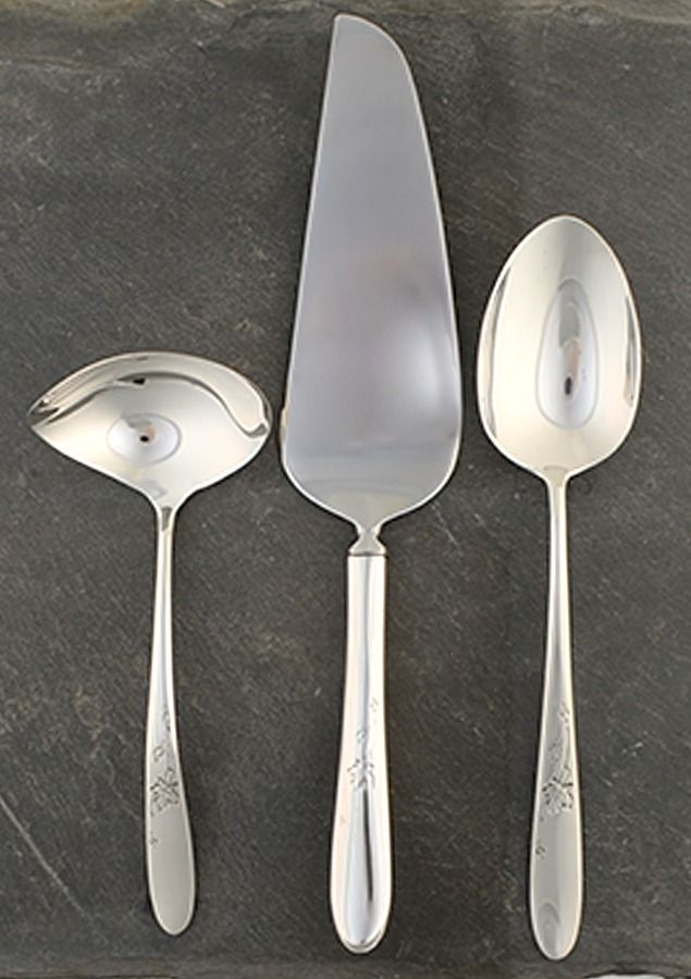 Autumn Leaves (Sterling, 1957) 3 Piece Completer Set by Reed & Barton-1