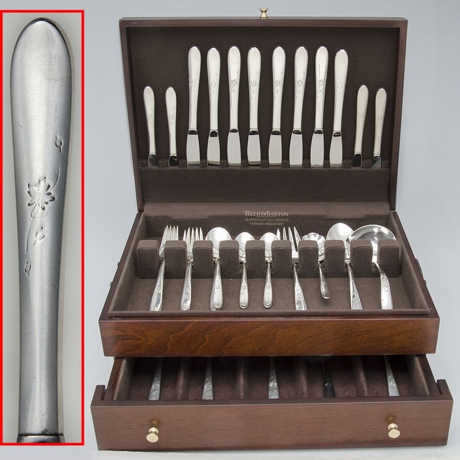 Autumn Leaves (Sterling, 1957) 53 Piece Set by Reed & Barton-1