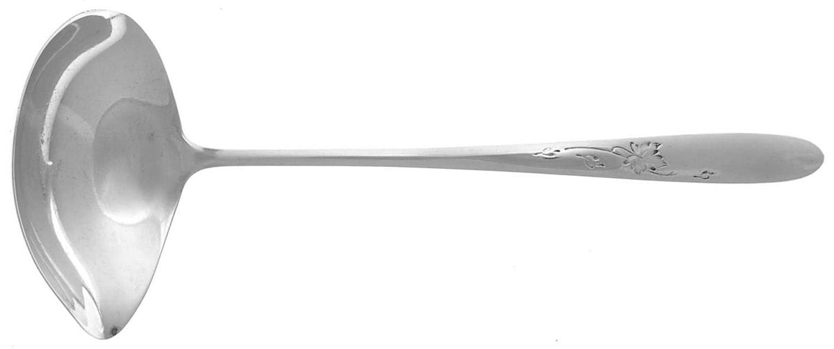 Autumn Leaves (Sterling, 1957) Solid Piece Cream Ladle by Reed & Barton-1
