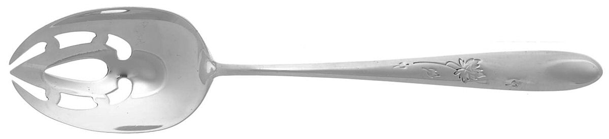 Autumn Leaves (Sterling, 1957) Pierced Tablespoon (Serving Spoon) by Reed & Barton-1