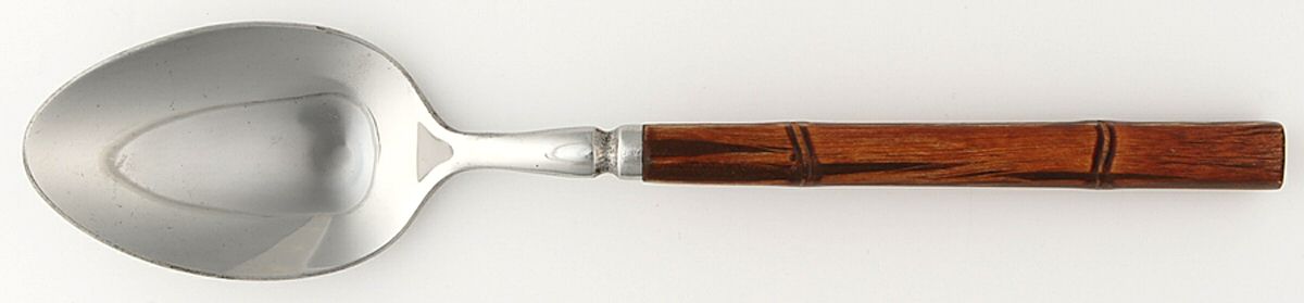 Bamboo (Stainless) Tablespoon (Serving Spoon) by Reed & Barton-1