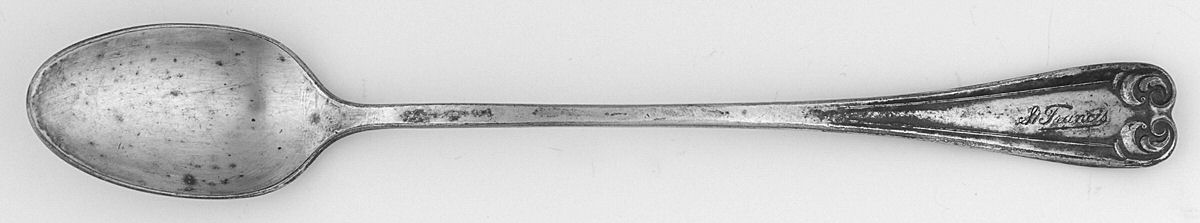 Belmont (Silverplate) Monogram Iced Tea Spoon by Reed & Barton-1