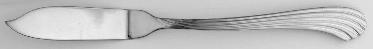 Bentwood (Stainless) Flat Handle Master Butter Knife by Reed & Barton-1