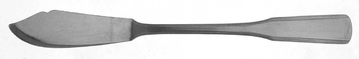 Bright Antique (Stainless) Flat Handle Master Butter Knife by Reed & Barton-1