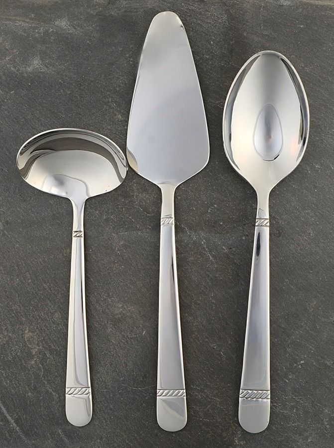 Brighton (Stainless) 3 Piece Completer Set by Reed & Barton-1