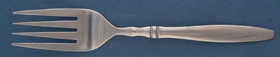 Brompton (Stainless) Medium Solid Cold Meat Serving Fork by Reed & Barton-1
